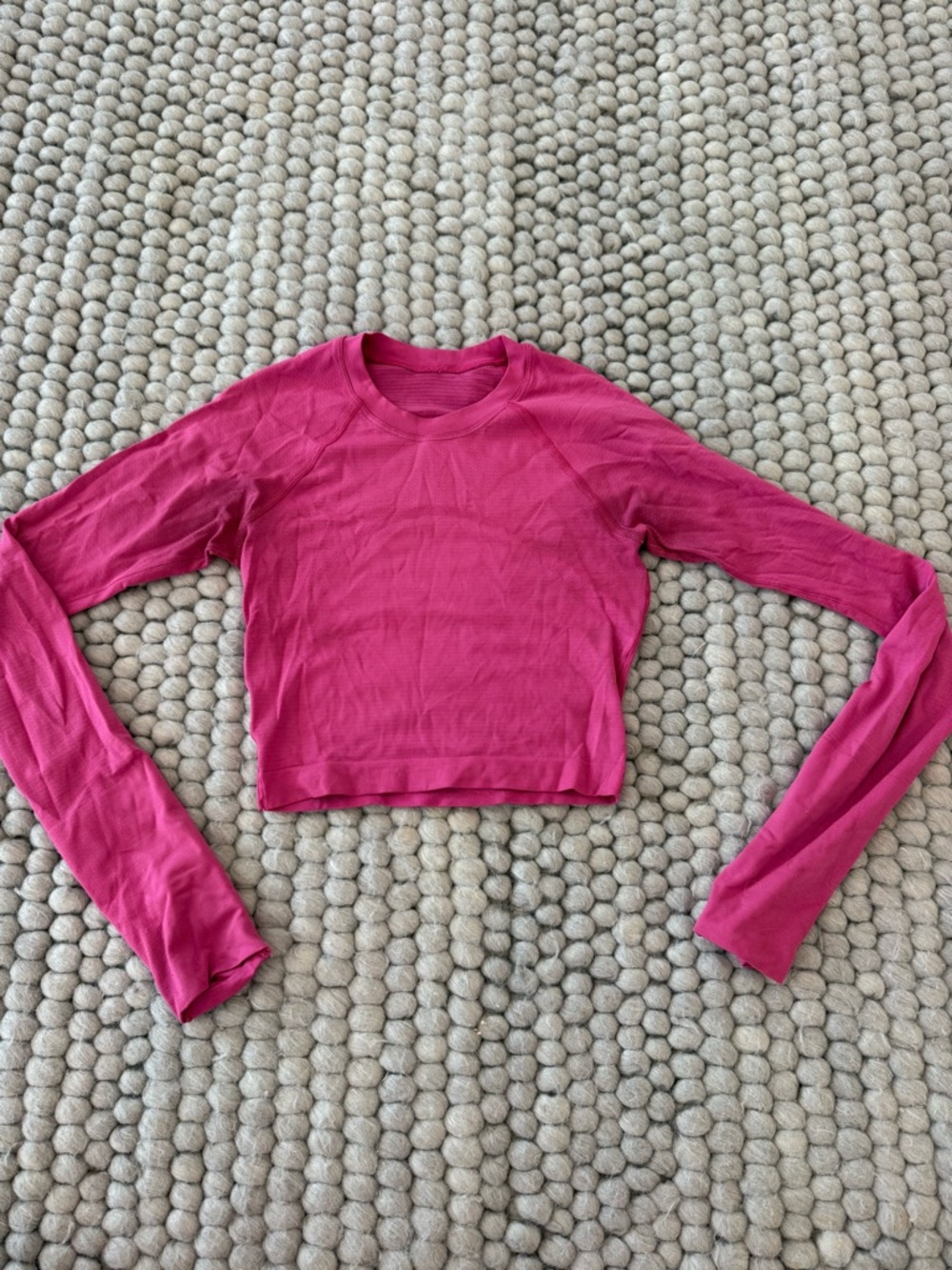 lululemon Cropped Metal Vent Top - Pink